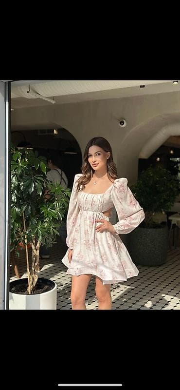 мини платье: Повседневное платье, Made in KG, Лето, Короткая модель, S, M — 3