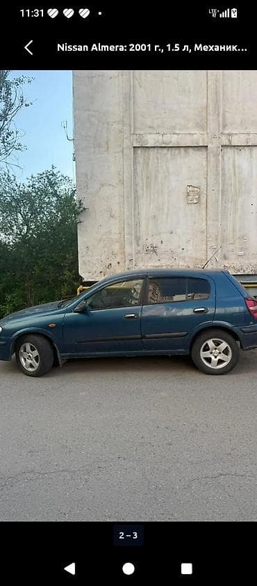 Nissan Almera: 2001 г., 1.8 л, Механика, Бензин, Хэтчбэк at lalafo.kg Nissan Almera: 2001 г., 1.8 л, Механика, Бензин, Хэтчбэк