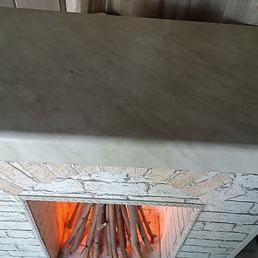 камин с эффектом живого огня: Электрокамин Напольный, Имитация кирпичной кладки — 3