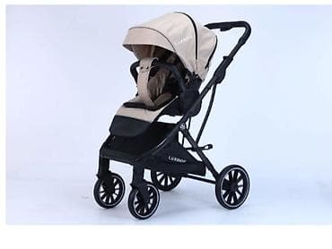 коляска колдонулган: Коляска Lux mom хорошом состояние колеса болшой цвет не выцвел — 3