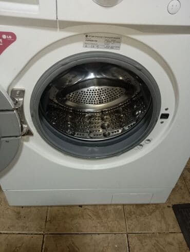 Аудиотехника: Стиральная машина LG, Б/у, Автомат, До 5 кг, Узкая — 6