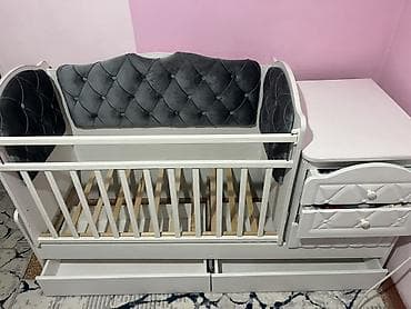 Детский комод: Детская кровать трансформер, Другой тип, цвет - Белый — 1