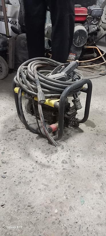 Үй жана бакча: Мойка высокого давления на раме + шланги и пистолет - Электрическая — 1