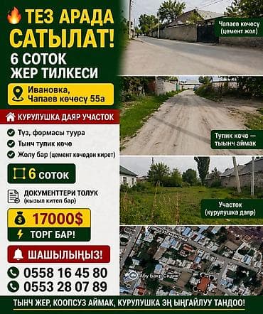 чуйский: 6 соток, Для строительства, Договор купли-продажи — 1