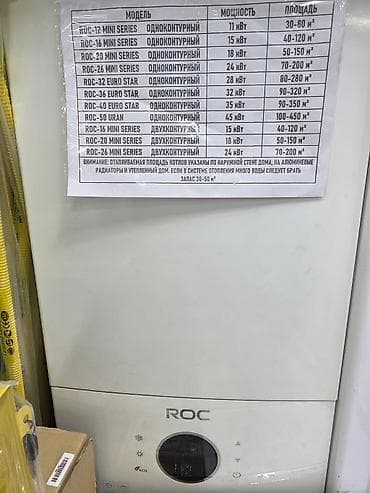 Газовые настенные котлы ROC (серии Mini, Euro Star, Uran) Типы: -