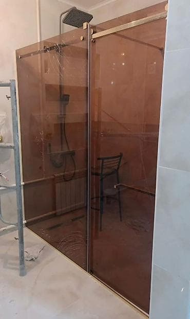 перегородки для туалета: Стеклянные душевые перегородки и ограждения для ванны - Изготовление — 5