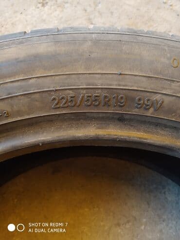 купить шины в бишкеке бу: 225/55r19 лето 4шт порезов и грыжи нет остаток протектора 70%. цена — 4