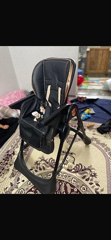 шкафы бишкек: Детский стульчик для кормления - Цвет: черный с золотистыми вставками — 3