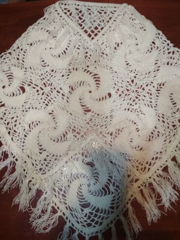 Блузки: Пончо, Классика, Зима, Пряжа, Вязаная модель — 2