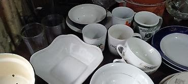 Посуда разная цена за все две кастрюльки чайный сервиз кофейный — 9