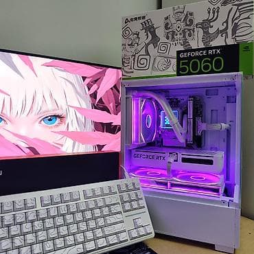 i5 12600kf: Компьютер, ядер - 6, ОЗУ 16 ГБ, Для работы, учебы, Новый, Intel Core i5, NVIDIA GeForce RTX 5060, NVMe — 2