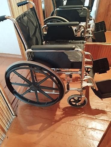 Медицинские лампы: Инвалидная коляска с ручным приводом - Рама из хромированной стали — 3