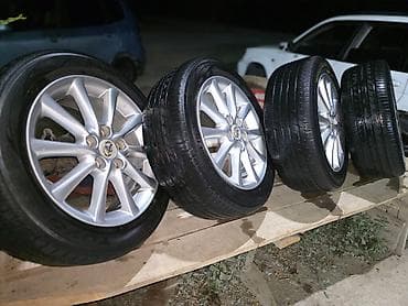 Диски: Колеса в сборе 215 / 55 / R 17, Лето, Б/у, Комплект, Легковые, Литые, отверстий - 4 — 2