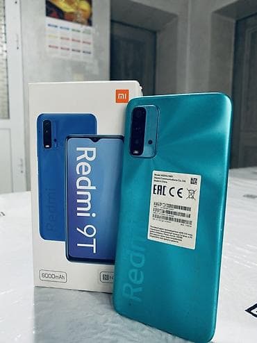 Redmi, Redmi 9T, Б/у, 128 ГБ, цвет - Голубой, 2 SIM