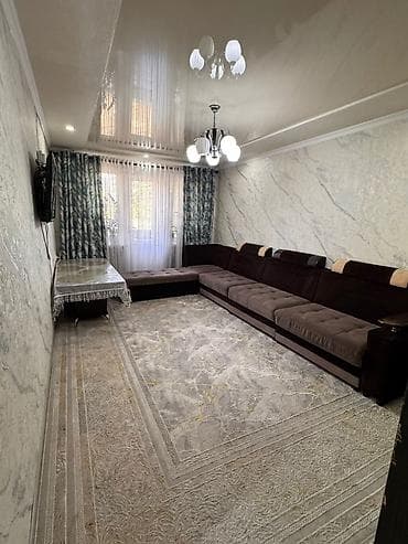 osh flats: 2 комнаты, 48 м², 103 серия, 2 этаж, Евроремонт — 2