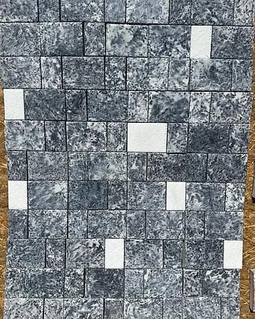 ас таш шифер: Брусчатка под мрамор (вибролитая) - Форма: набор прямоугольников и — 5