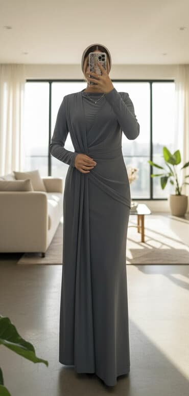 платья на прокат больших размеров: Платье длинное в пол Графитовый цвет Новый! Размер 42-44 При свете — 1