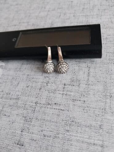 бу серебро: Серьги серебрянные с позолотой и с английским прочным замком, в — 3