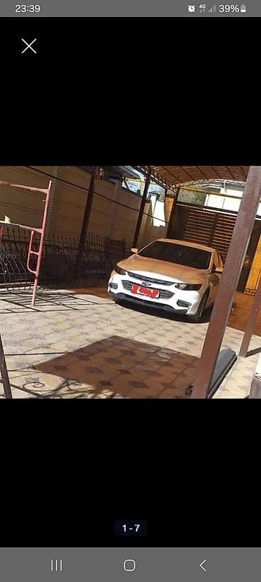 Chevrolet Malibu: 2016 г., Автомат, Бензин, Седан