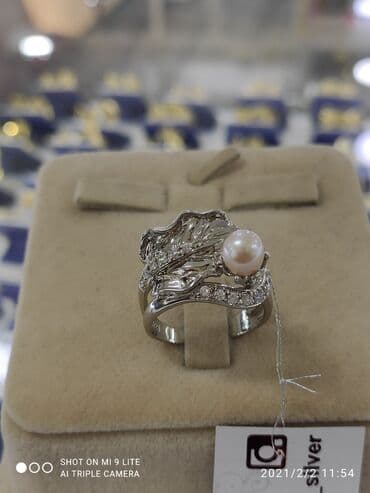 свадебное платья для беременных: Розывый Жемчуг Очень красивый эксклюзивный кольцо Серебро 925 пробы — 6