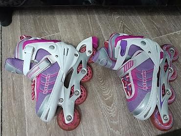 Ролики: Раздвижные роликовые коньки BANWEI для детей/подростков размер М — 2