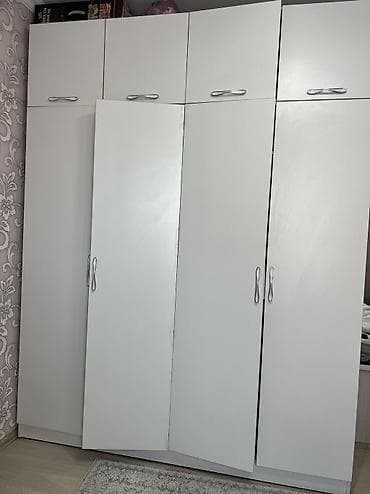Шифоньер, шкаф для одежды, Б/у, Прямой, ЛДСП at lalafo.kg Шифоньер, шкаф для одежды, Б/у, Прямой, ЛДСП