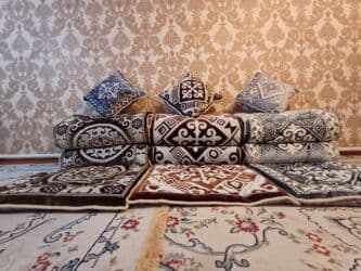 черно белое постельное белье: Төшөк Жаңы, Жер төшөк, түсү - Күрөң, Боз, Өзү алып кетүү, Акысыз жеткирүү — 3