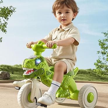 Детские самокаты: Детский трехколесный велосипед «Динозавр» - Яркий дизайн в виде — 7