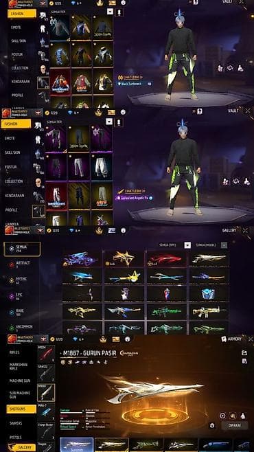 Игровой аккаунт Free Fire с богатой коллекцией скинов, костюмов и at lalafo.kg Игровой аккаунт Free Fire с богатой коллекцией скинов, костюмов и