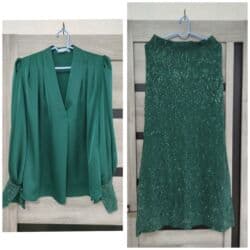 вечерний костюм: Двойка в шикарном люксовом качестве, в богатом изумрудном цвете — 1