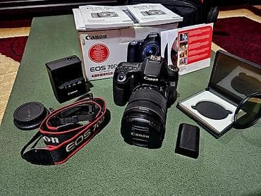 Техника жана электроника: Фотоаппарат Canon EOS 70D с комплектом аксессуаров Состав набора: - — 2