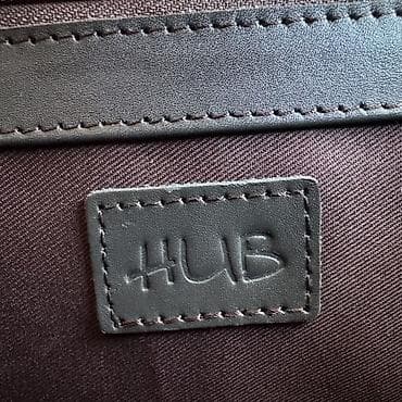 leopard 5: Кожаный мужской портфель HUB с кодовым замком, темно‑коричневый в — 10