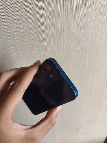 iphone 10 max: IPhone 12 mini, Б/у, 64 ГБ, Синий, Чехол, 69 % — 9