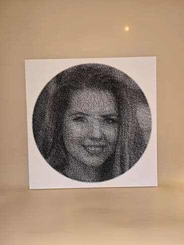 вешалки в прихожую бу: Портрет нитью с АРОМАТОМ - отличный подарок😍 Размеры картины 50х50 см — 5