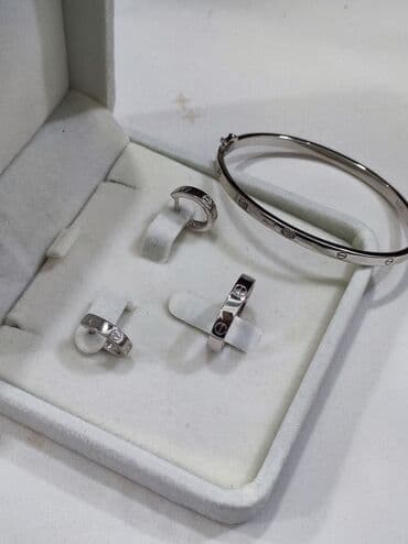 самые красивые свадебные платья в мире: Серебряный Набор+ браслет Карьтие Дизайн Италия Серебро 925 пробы — 16