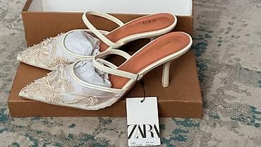 Личные вещи: Туфли, 37, Zara, Новый, цвет - Бежевый, Самовывоз, Платная доставка — 5