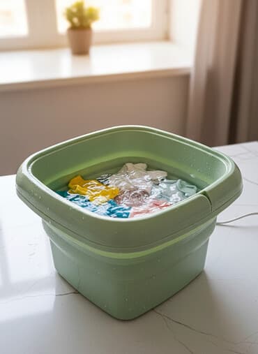 стиральная машина для носков: Складное электрическое ведро-стиралка/мини-стирочная машина - — 1