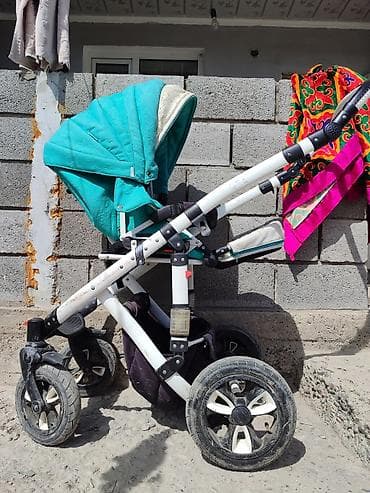 Коляска, цвет - Голубой