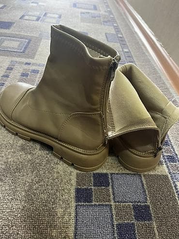 Оксфорды: Ботинки, 36, Б/у, цвет - Бежевый — 1