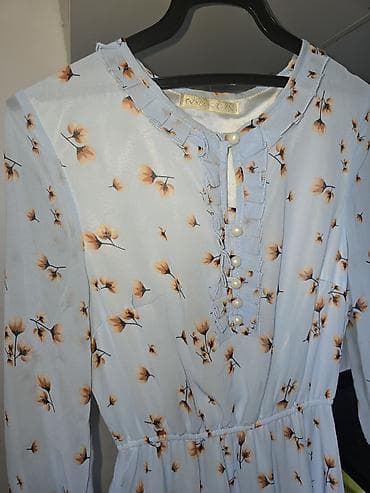 Повседневное платье, Лето, Шифон, M