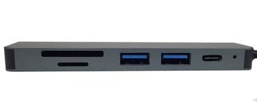 универсальные мобильные батареи, подходят для зарядки мобильных телефонов ноутбуков: Хаб 6 in 1 - Type-С to HDMI + USB3.0 x 2 + PD x 1 + SD-TF x 1 + LAN x — 2