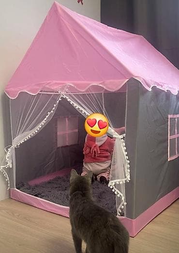 детский вигвам: Детская игровая палатка‑домик - Форма: шатёр/домик 🎪🎪🎪 есть 🩵💛🩷цвете — 10