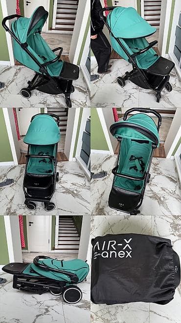 коляска анекс цена: Коляска, Anex, цвет - Голубой, Б/у, Самовывоз — 1