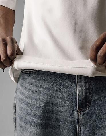 slim patch: Базовая унисекс футболка свободного кроя - Размеры:S-M-L-XL-2XL-3XL - — 2
