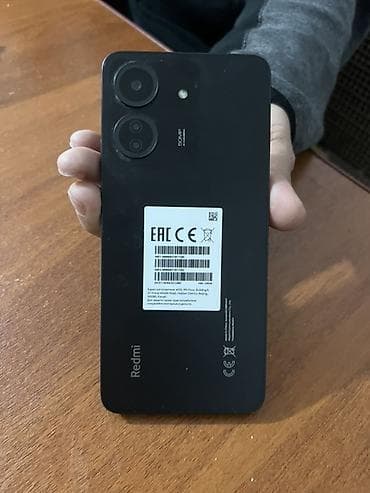 cam: Redmi, Redmi 13C, Б/у, 128 ГБ, цвет - Черный, 2 SIM — 1