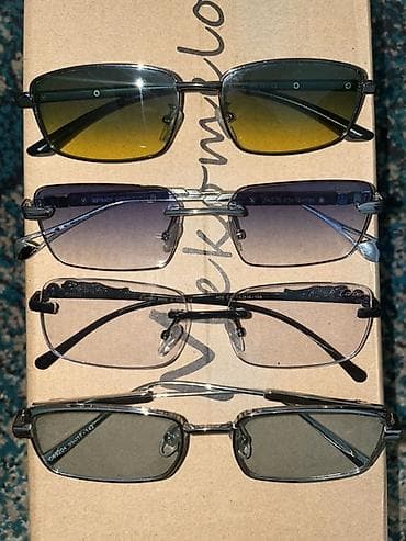 Ювелирные изделия: Солнцезащитные очки очки, Унисекс, Прямоугольные, Линзы градиентные — 1