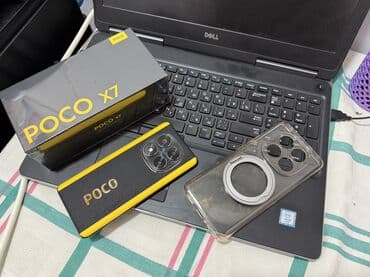 расрочка телефонов: Poco X7, Б/у, 256 ГБ, цвет - Золотой, 1 SIM, 2 SIM, eSIM — 1