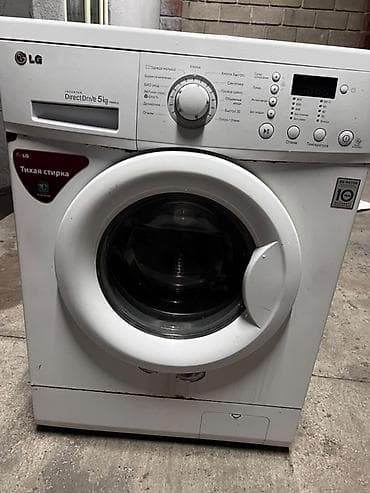 Техника жана электроника: С машина LG с фронтальной загрузкой, серия Inverter Direct Drive 5 кг — 1