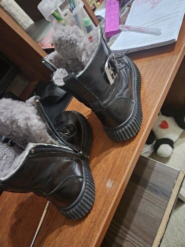 детская обувь на девочку зима: Детские зимние ботинки для девочек, покупали в Лионе - Цвет: черный - — 3