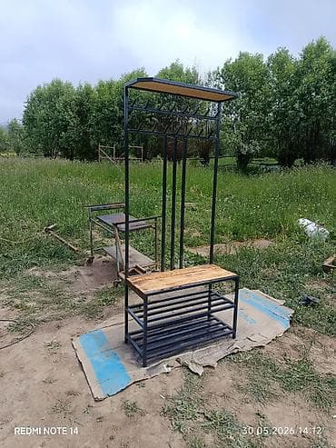 на камерный свет: Гарнитур для прихожей, Вешалка, Металл, цвет - Черный — 1